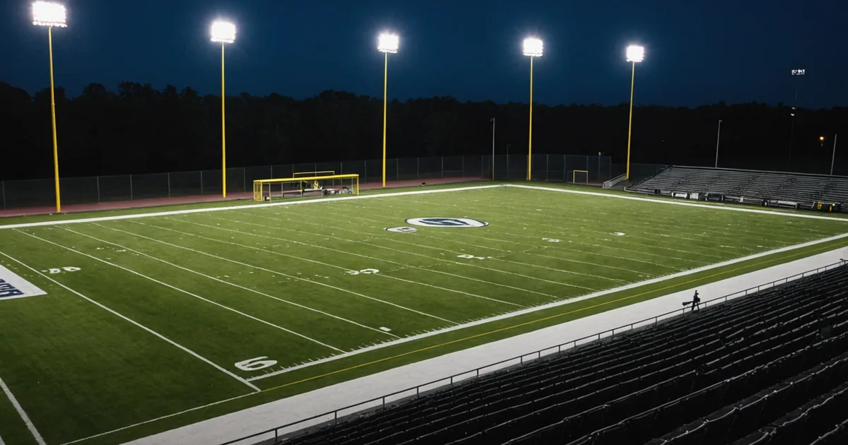 High school football game covered by regional sports desk